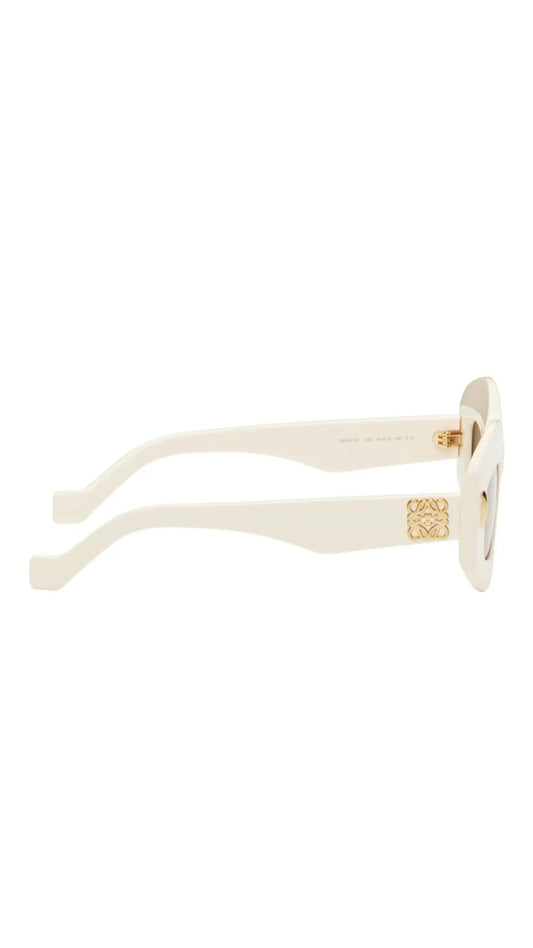 Loewe Silver Screen Chunky Acetate Rectangle Sunglasses