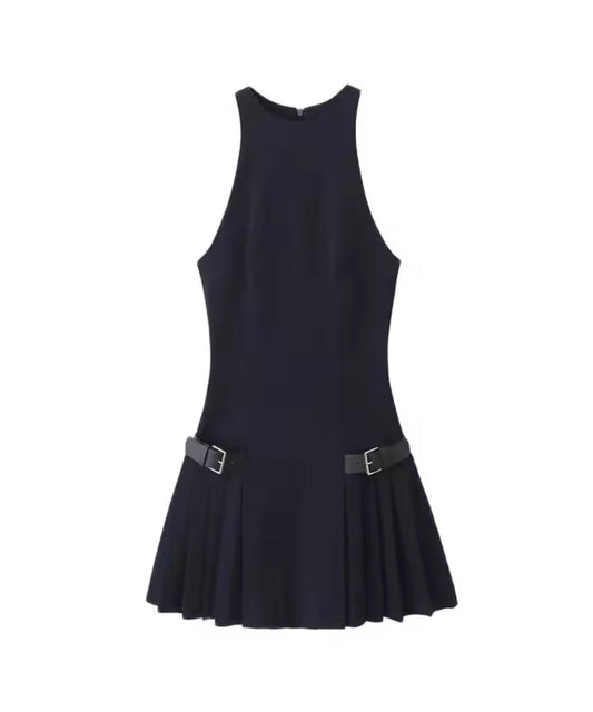 Mini Vestido Plisado