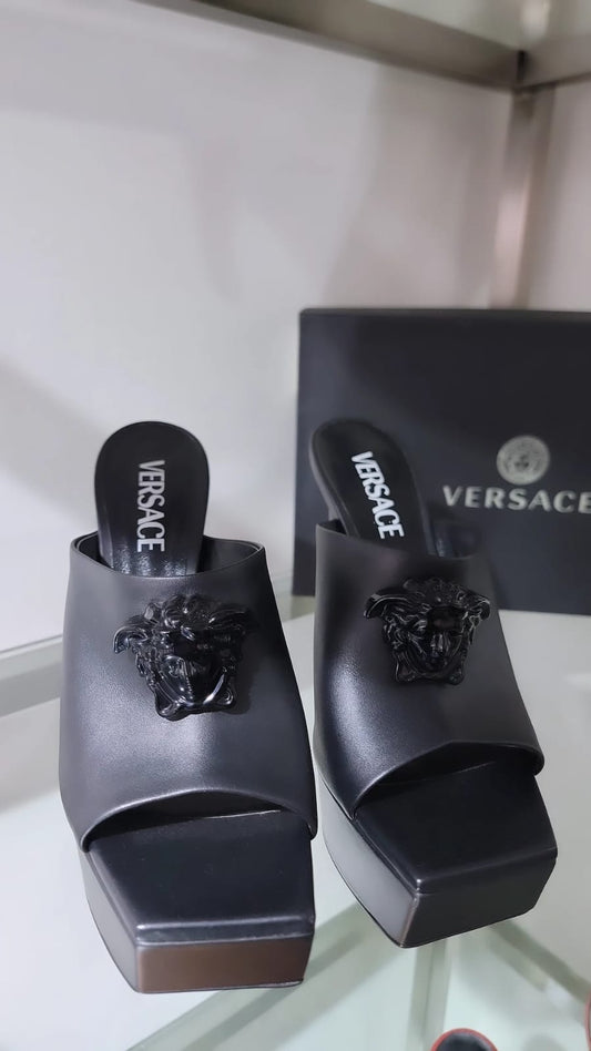 Black Woman Versace Shoes
