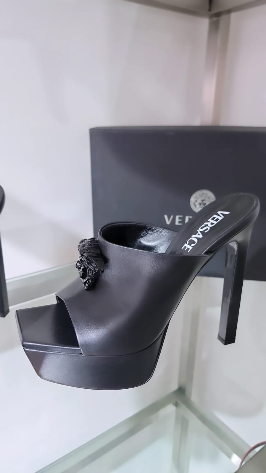 Black Woman Versace Shoes